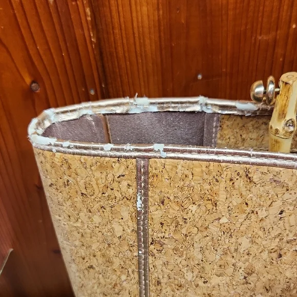 Lilly Pulitzer Tan and Cork Tote Bag with Rose Gold Lining - Picture 4 of 14